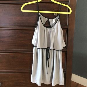 tlh By Hype chiffon gray ruffle dress